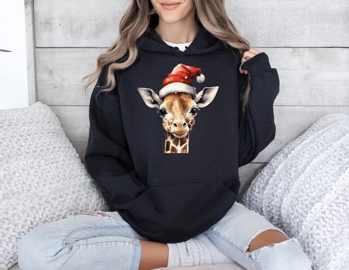 Giraffe hoodie christmas - giraffe,