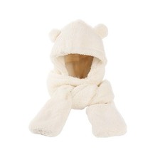 Little Bear Ear Protection Hat Women's Glove 3-Piece GXX Thickened Set C4C5