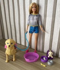 Barbie 🩷 Walk & Potty Pup Dog Play Set ~ Mattel