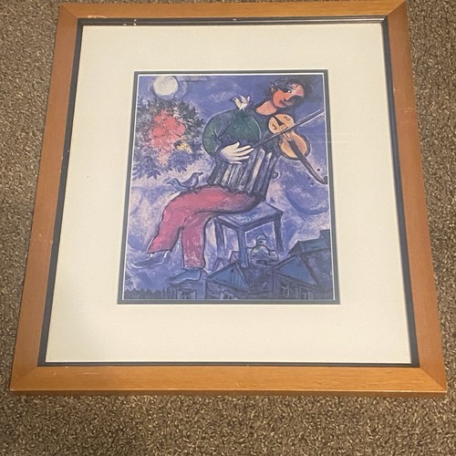 Marc chagall blue violinist - marc,