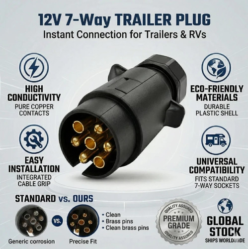 Pin towing electrics - plug, &