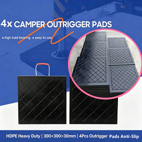 Hdpe crane outrigger - hdpe, pads