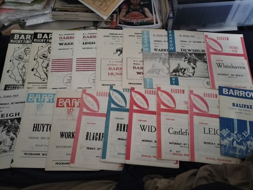 Barrow rugby league - league, programme