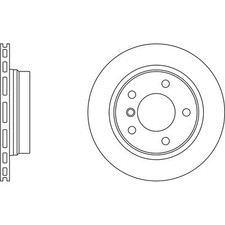 2x Brake Discs Vented For BMW