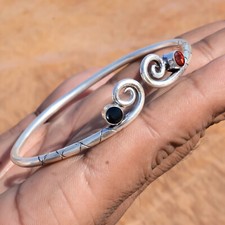 Faceted Garnet & Black Onyx