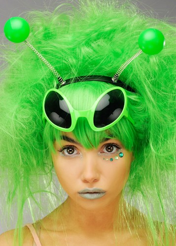 Alien space girl antenna - space,