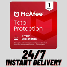 McAfee Total Protection Antivirus 2025 1 Device 1 Year - Fast Delivery