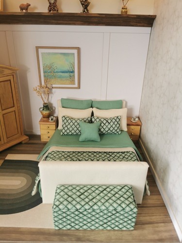 Dolls house double bed - house, in