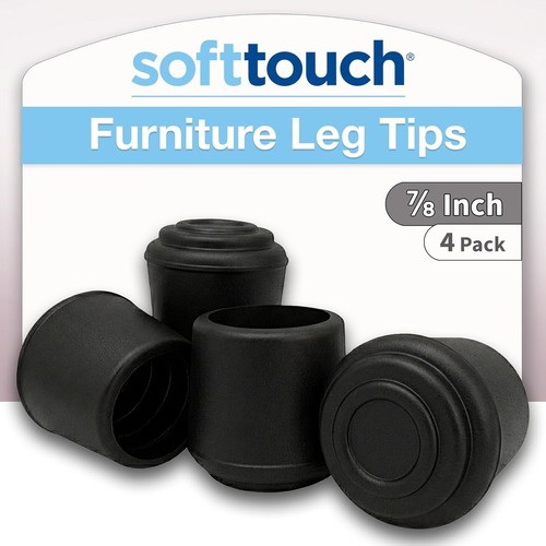 Durable rubber chair leg - 7/8",
