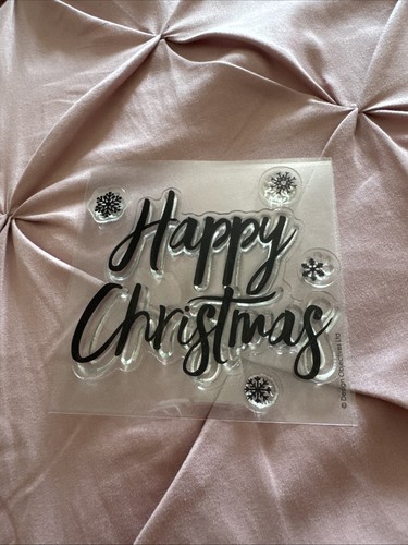 Happy christmas clear acrylic - happy,