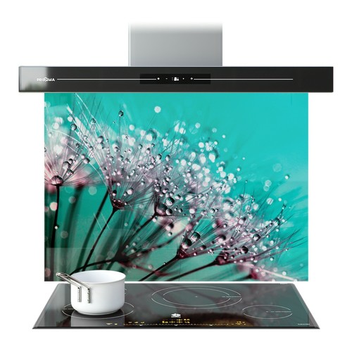Kitchen glass splashback - kitchen,