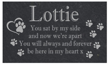 Personalised Slate Pet Memorial sign / plaque,Dog, Cat, Rabbit