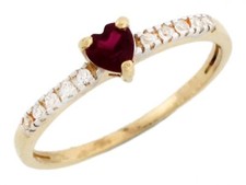 10k or 14k Yellow Gold Red