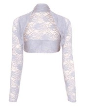 Womens LACE SHRUG Cropped