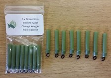 8 x XLarge Green 3mm Silicone