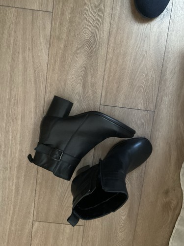 Women leather ankle boots - ankle,