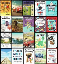 MALE QUALITY BIRTHDAY CARD ~ CHOICE OF DESIGNS 