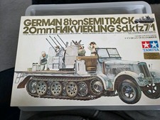 Tamiya 8 Ton Semi Track 20mm Flakvierling SDKFZ 7/1 Model Kit Amazing Condition