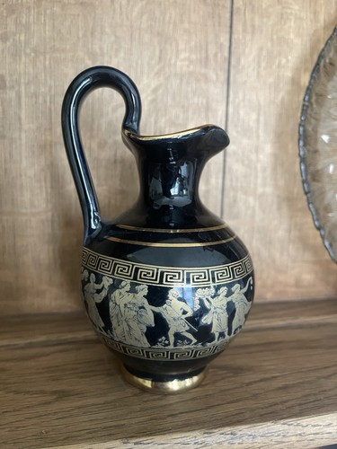 Vintage greek hand painted - greek, 24k