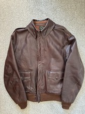 EASTMAN A2 LEATHER FLIGHT JACKET BROWN SIZE 40