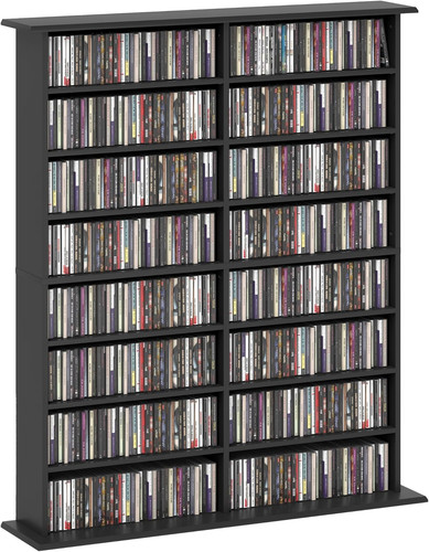 Double media storage cabinet - storage,