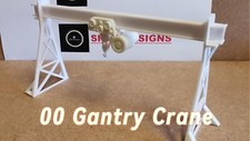 00 Gauge  Gantry Crane 3D printed Double track in white