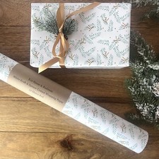 Christmas Wrapping Paper Winter Spruce Printed Gift Wrap Coated Sheet Roll
