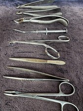 Lot of 8 Steel (GOOD CONDITION) Vintage Dentist Tools Tooth Teeth Pliers etc