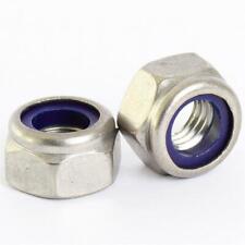 NYLOC NYLOCK NYLON LOCK NUTS M3 M4 M5 M6 M8 M10 M12 A4 MARINE STAINLESS STEEL