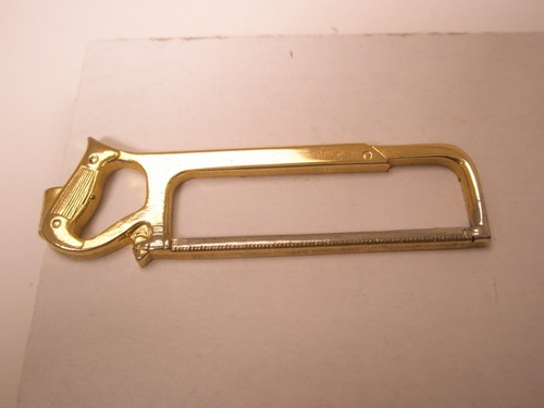 Hack saw vintage tie bar - hack, clip