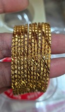 22k Gold Plated 12thin Bangles