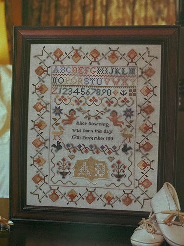 Traditional antique sampler - antique,