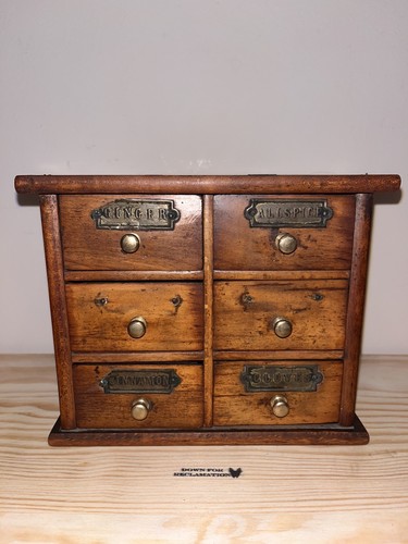 Antique drawer spice - 6,