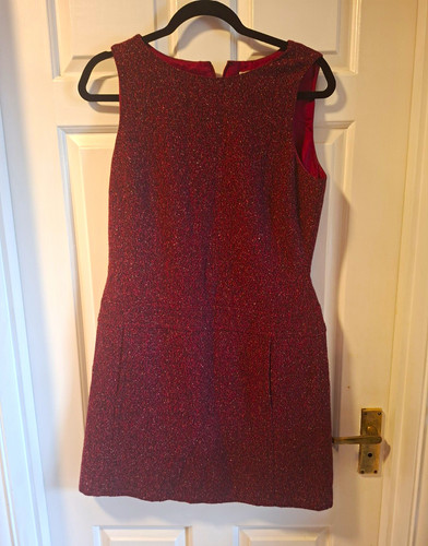 Hobbs burgundy tweed shift - tweed,