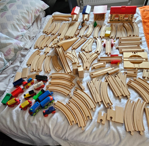 Wooden train set - bundle, with
