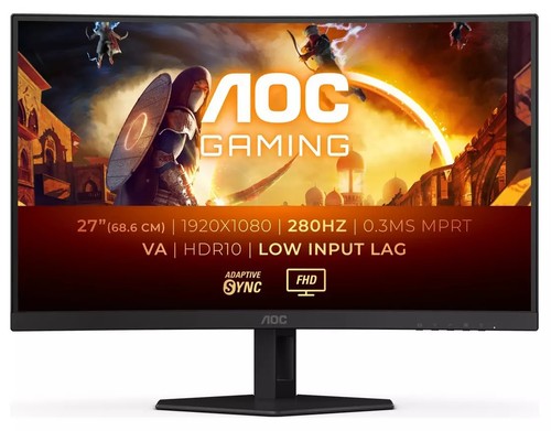 Aoc curved gaming monitor - monitor, 27