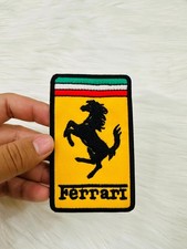 Ferrari Logo Embroidered Patch Racing Motorsport Badge Iron/Sew On For Clothes