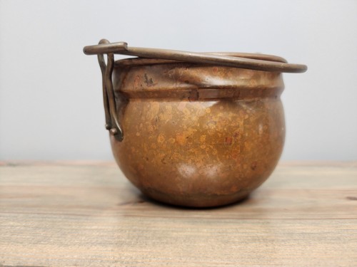 Antique copper cauldron - antique,