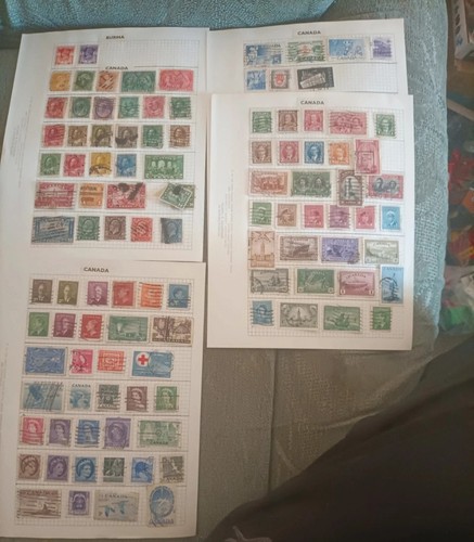 Stamp album pages vintage - album,