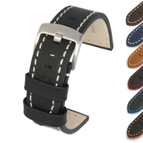 Genuine leather watch strap - leather,