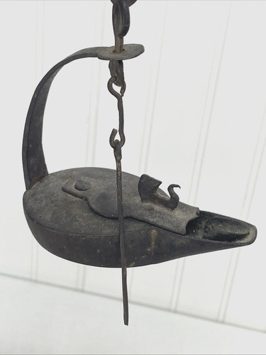 Antique betty lamp whale - betty,