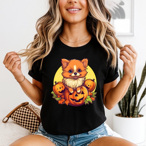 Spooky cute pomeranian puppy - pomeranian,