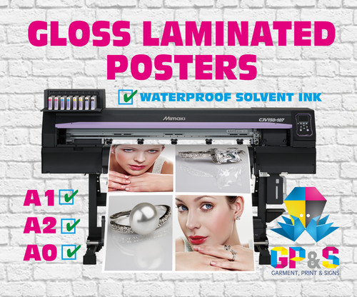 Laminated poster printing - laminated,