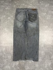 Sean John 2000s Hip Hop Baggy Jeans 90s Y2K Vintage Skate Embroidered 36W 32L