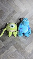 Monsters Inc. Sullivan Sully & Mike Stuffed Plush Disney Store Exclusive stamped