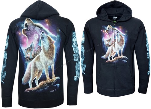 Zip hoodie wolves - zip,