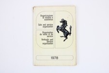 1978 Ferrari 1978 Dealer Directory “Servizi Vendita E Assistenza” 308 400 512BB