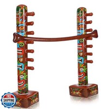 Jenaai Inflatable Tiki Limbo Game Luau Hawaiian Tropical Theme Fun Limbo Stic