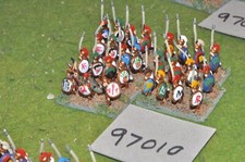 15mm classical / greek - long spear with command 27 figs - inf (97010)