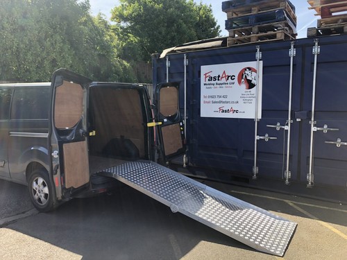 Van aluminium folding loading - van,